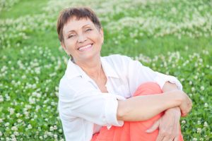 smiling mature woman