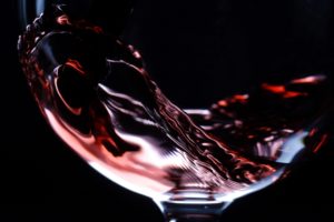 Glass of red wine